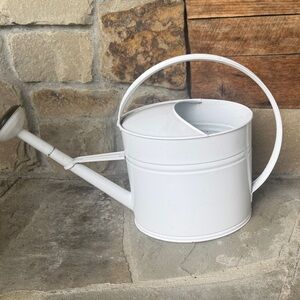 White Metal Watering Can
